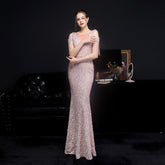 Robe de mariée queue de poisson coupe slim pour dîner d'appréciation